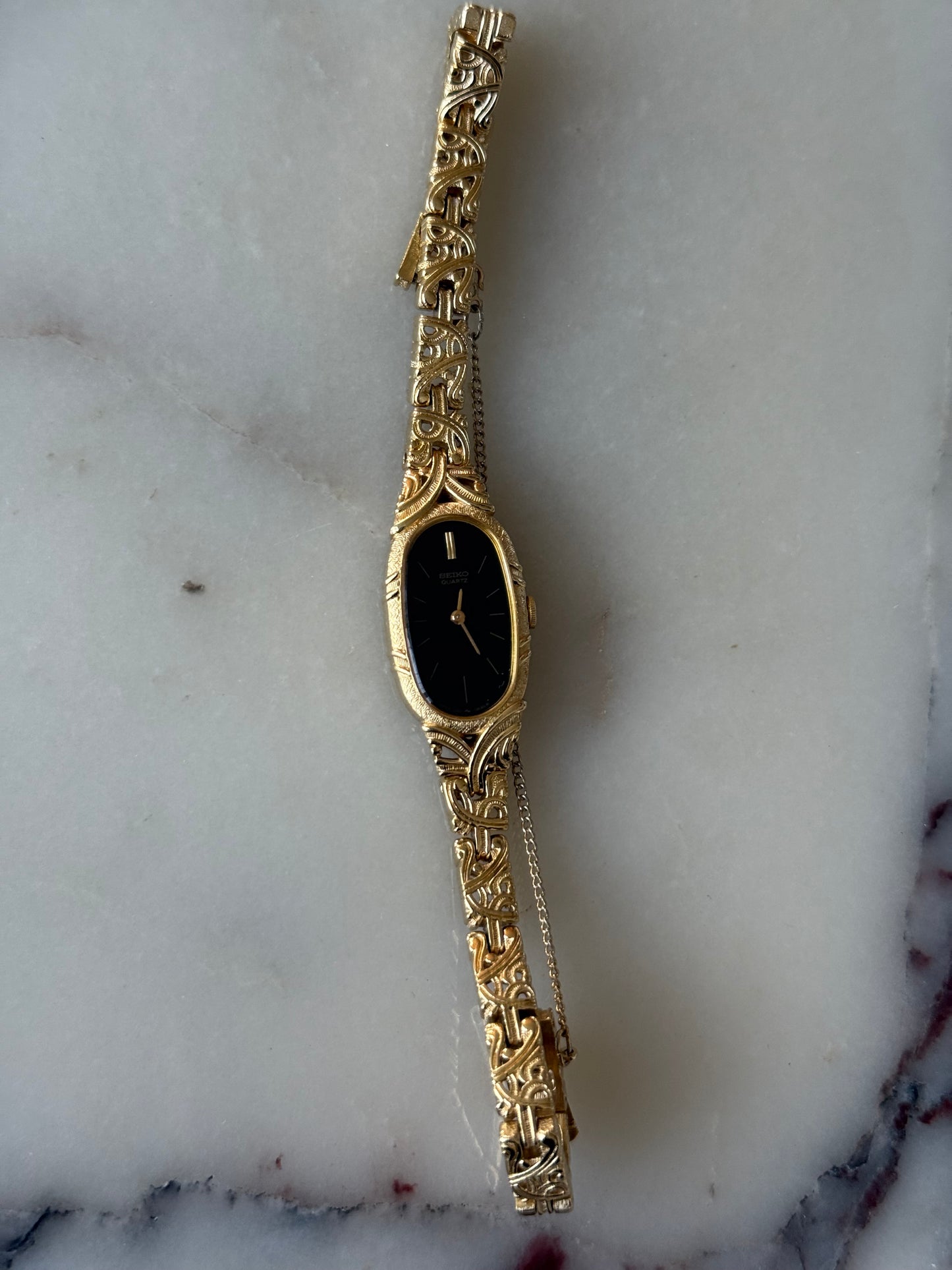 Dark Face Seiko Watch