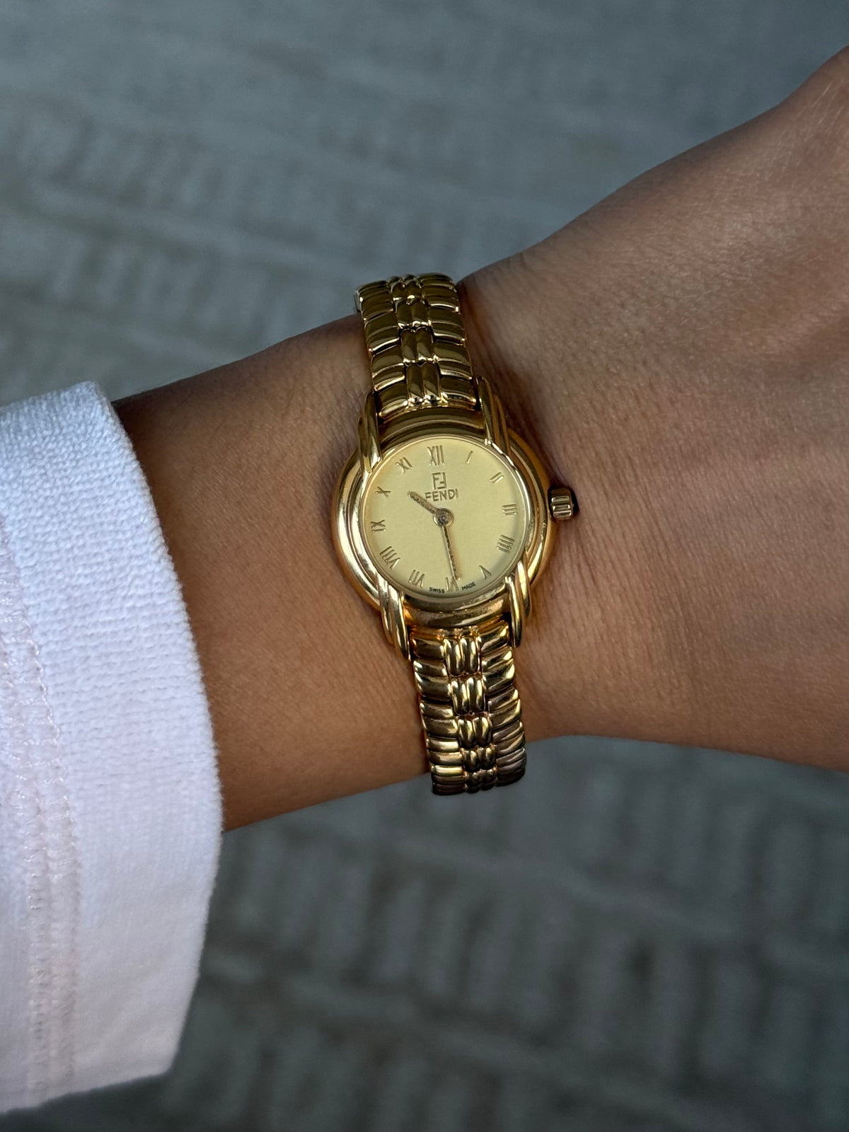 Authentic Vintage Fendi 18k Gold Watch