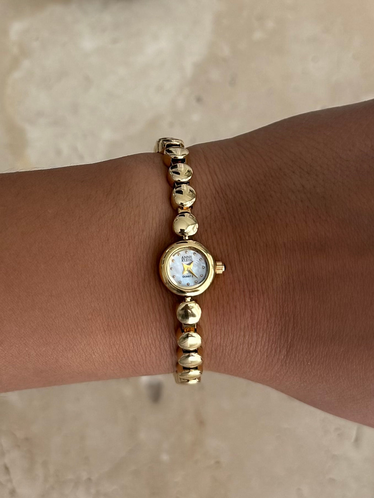 Anne Klein Dainty Gold Tone Bracelet Watch