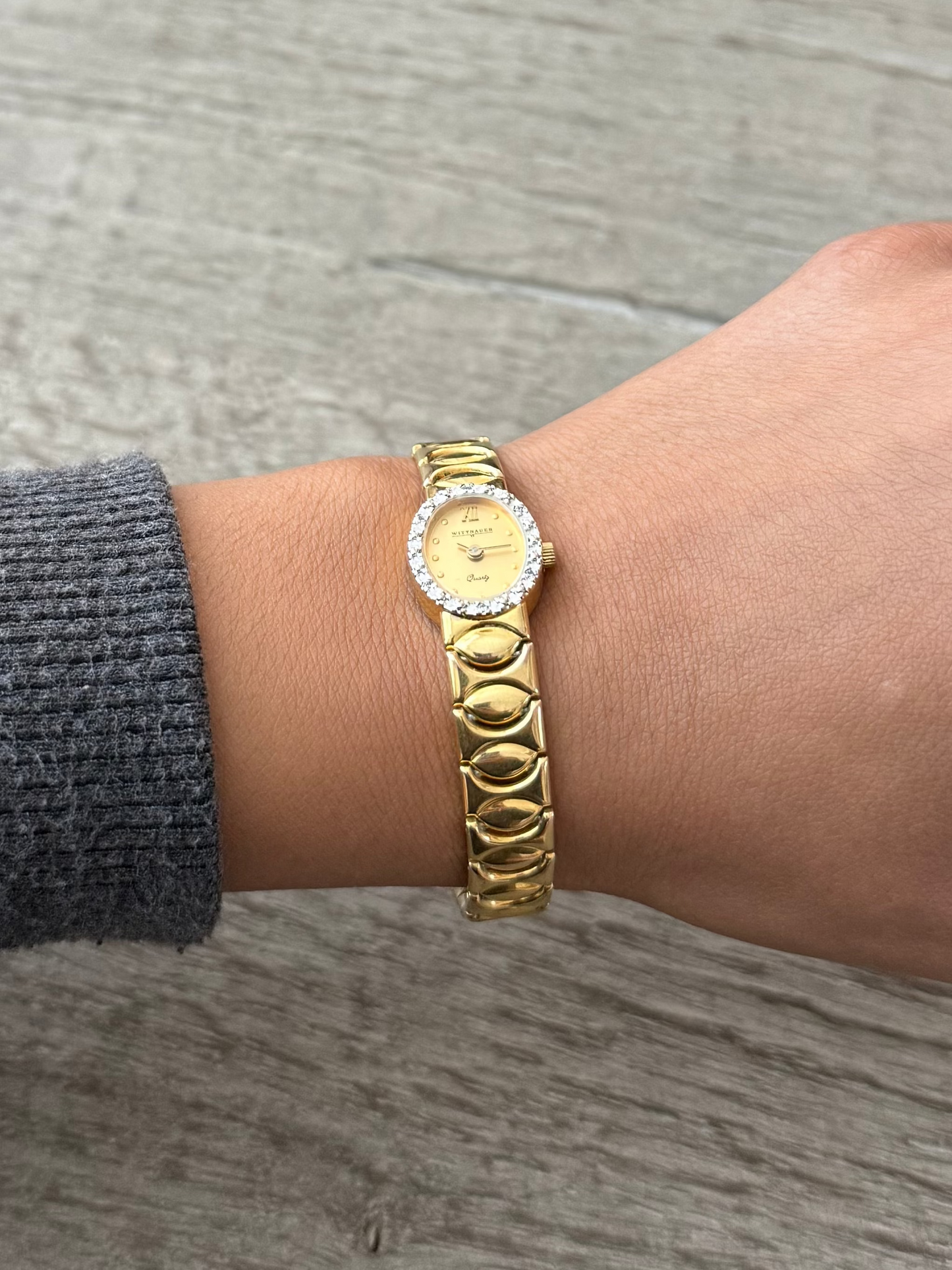 Wittnauer Watch with Genuine Diamond Bezel