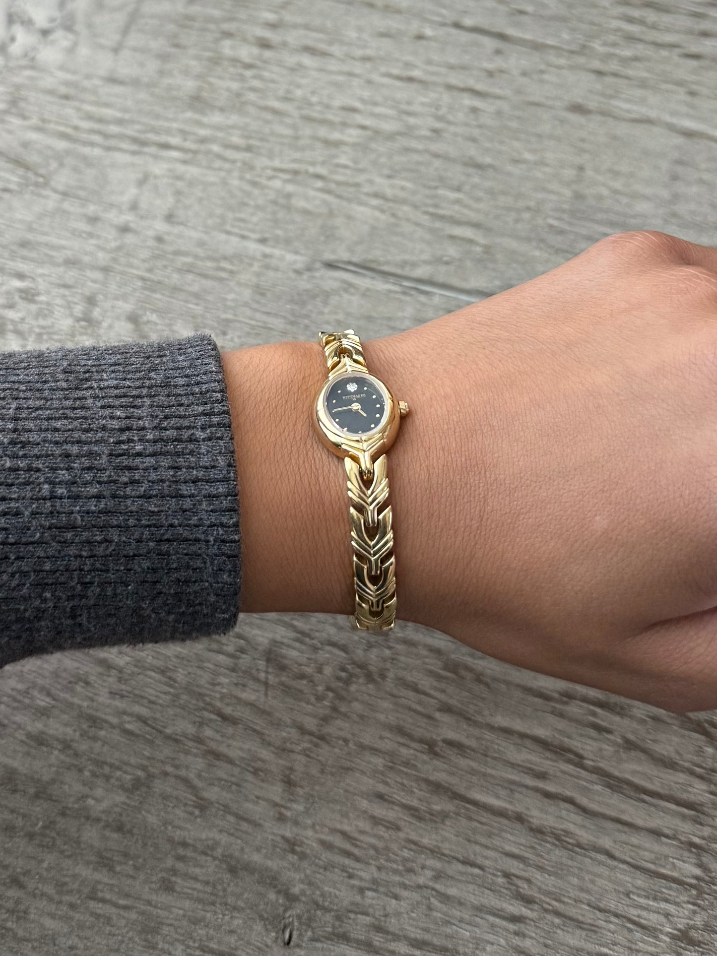 Dainty Wittnauer Watch with Small Dark Dial