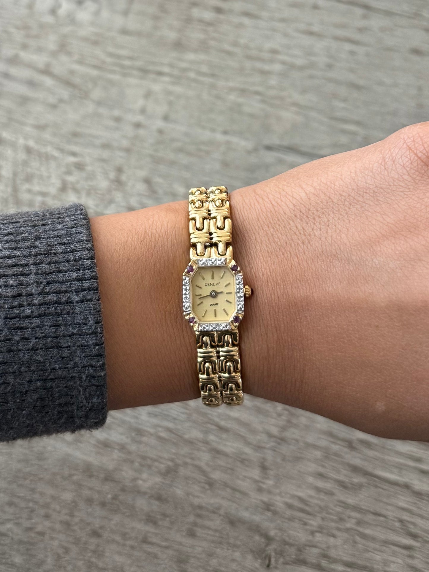 Geneve Vintage Watch with Genuine Rubies