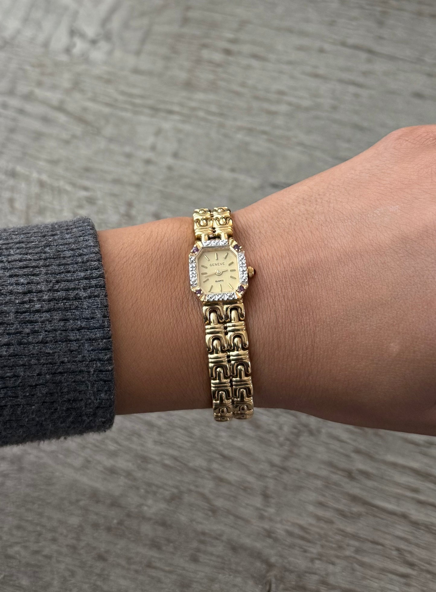 Geneve Vintage Watch with Genuine Rubies