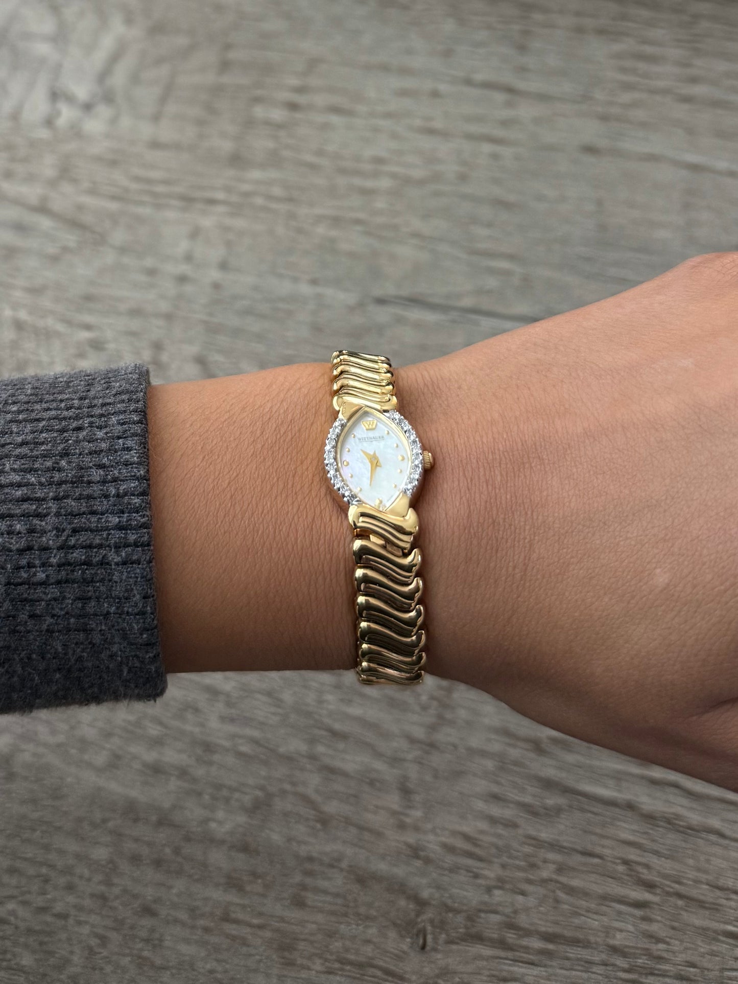 Wittnauer Vintage Swiss Watch with Diamond Bezel