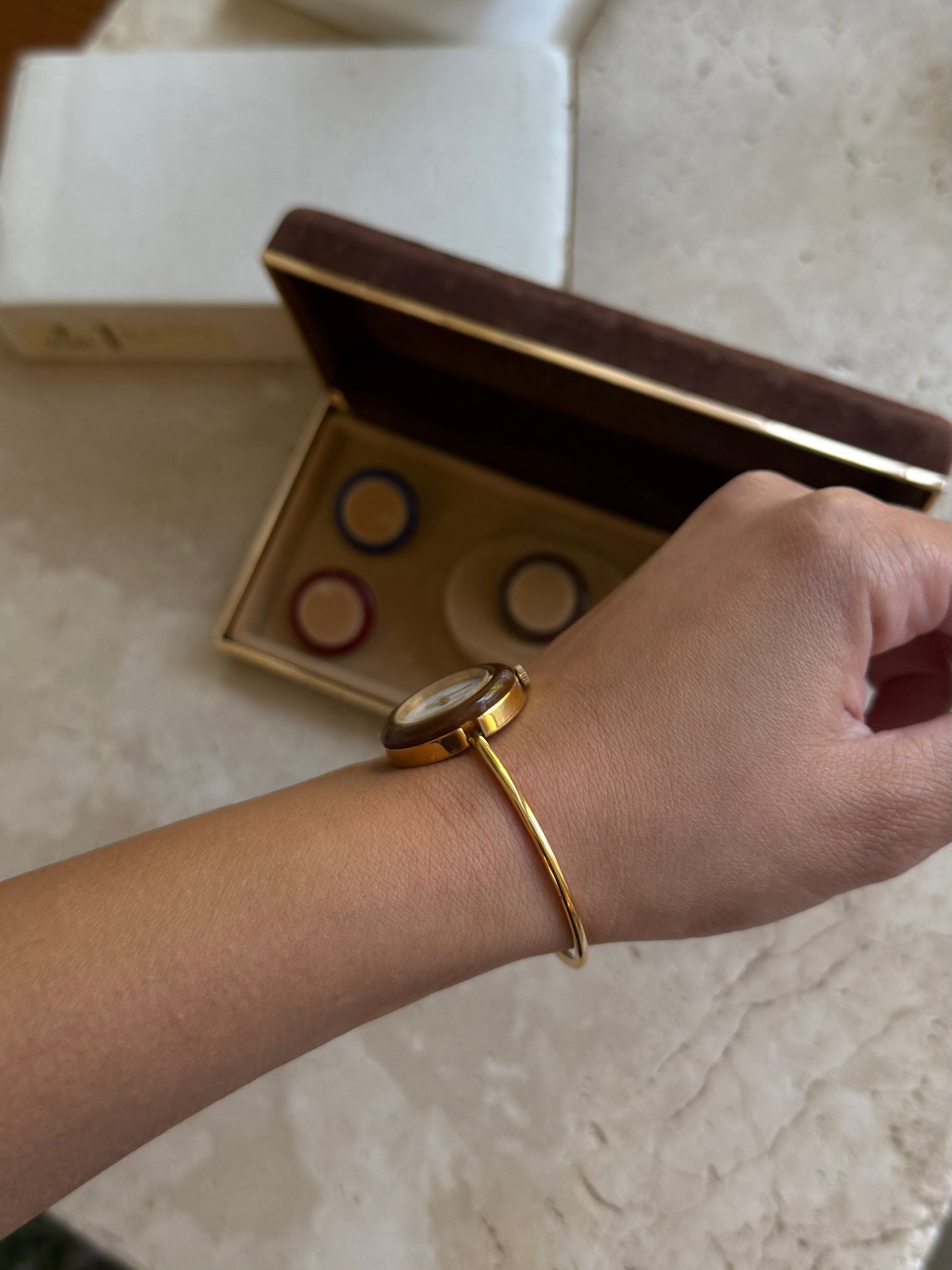 ICONIC Vintage Gucci Interchangeable Bezel Watch Set