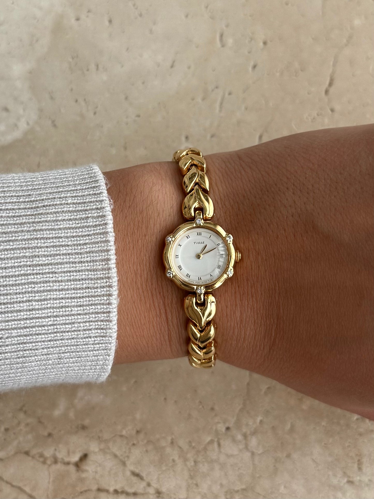 Seiko 1990's Tisse Watch with 6 Diamonds