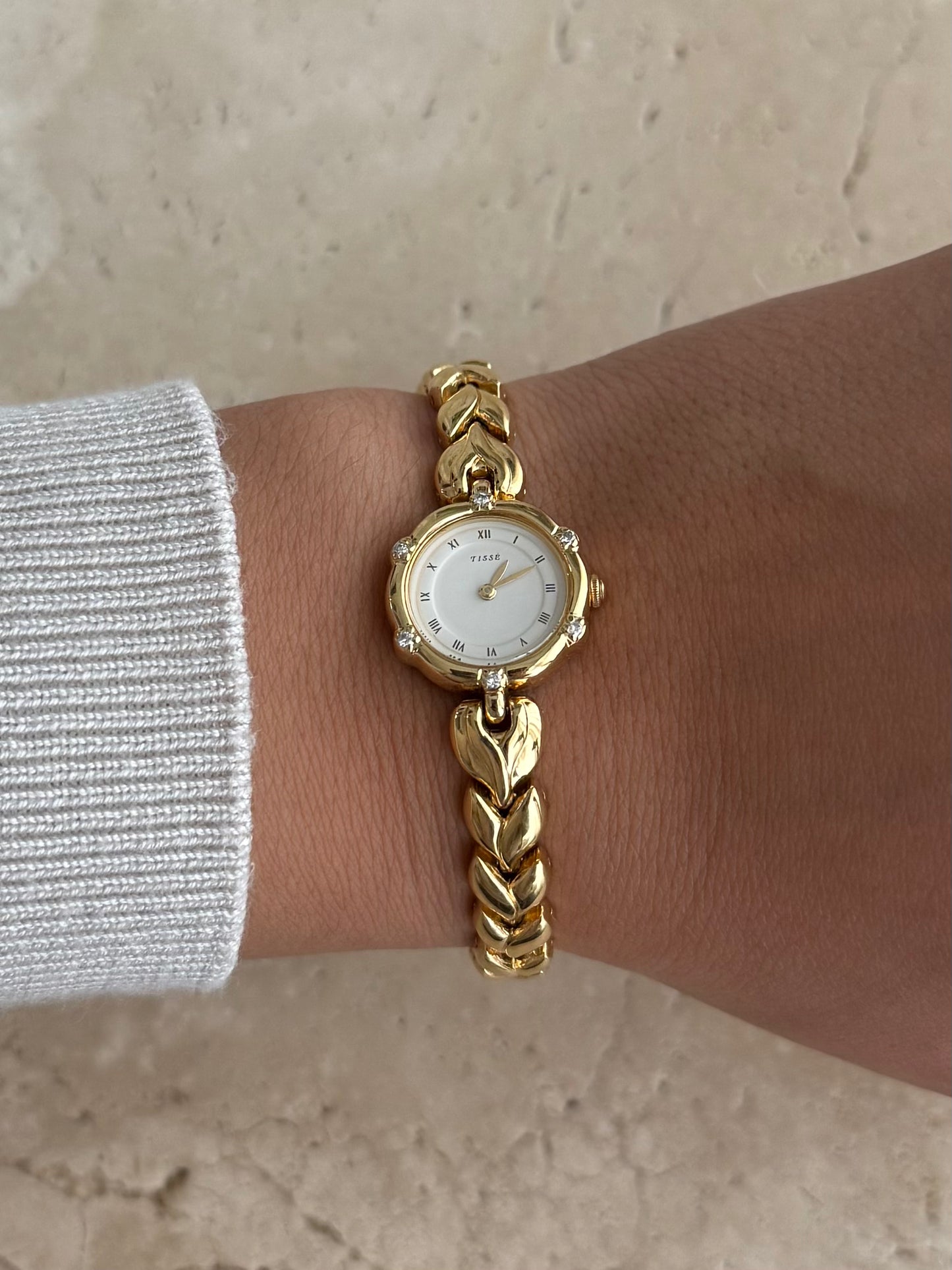 Seiko 1990's Tisse Watch with 6 Diamonds
