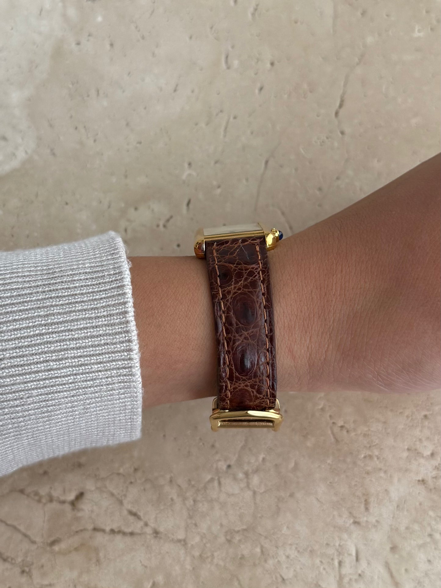 Authentic Cartier Tank Vermeil with Box