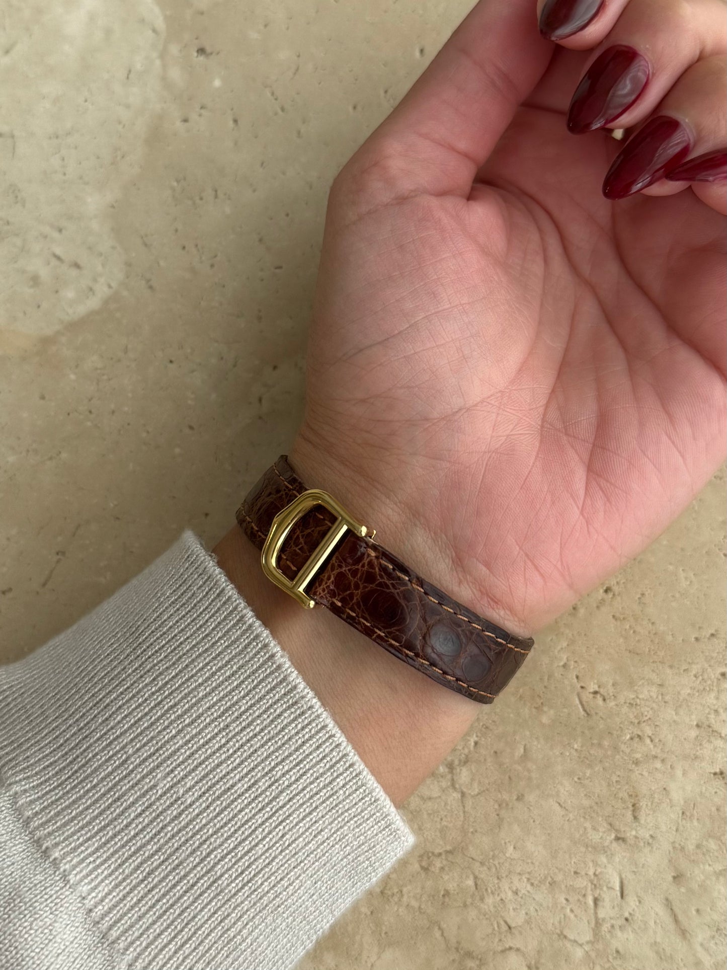 Authentic Cartier Tank Vermeil with Box