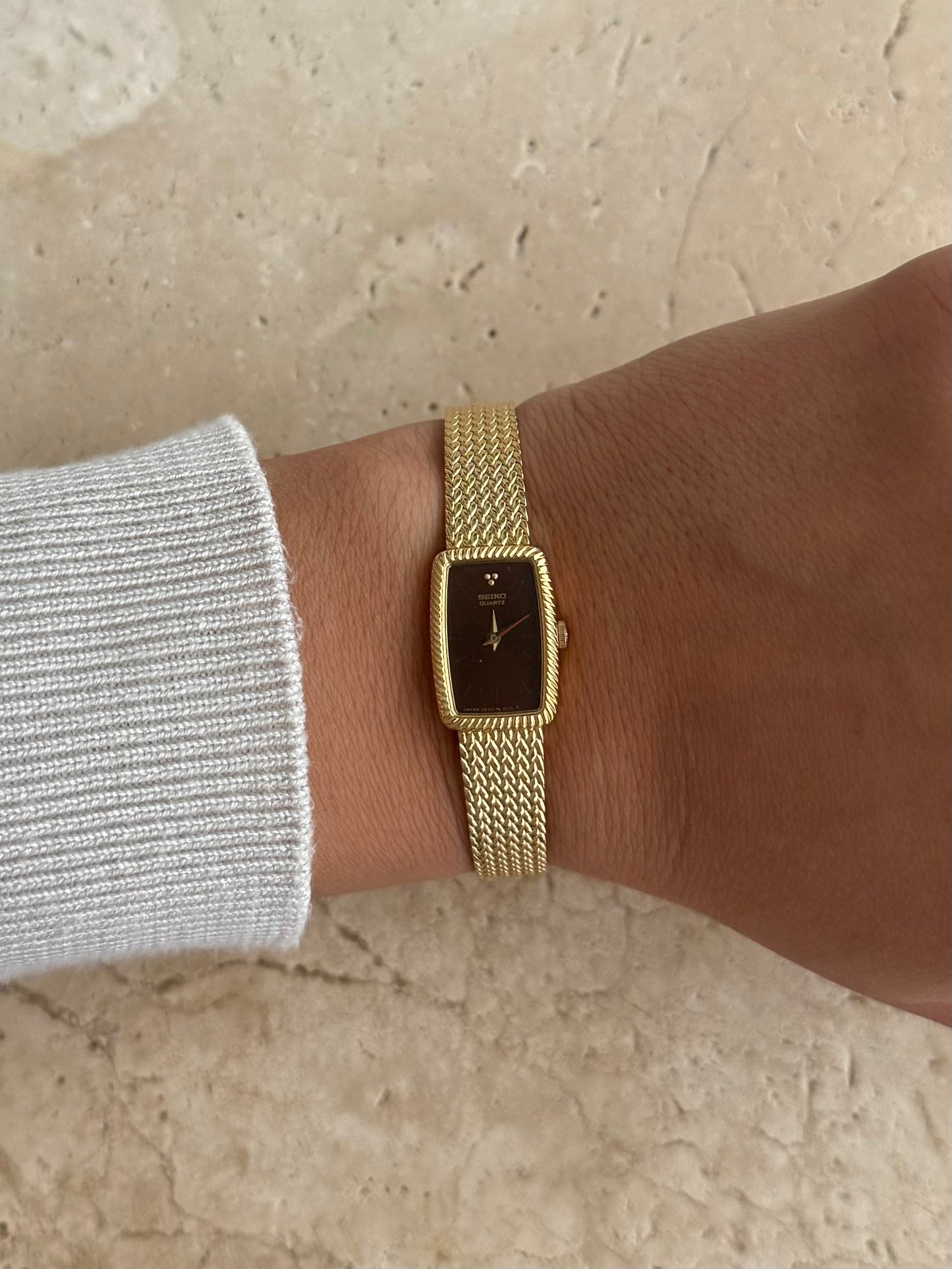 Seiko Watch with Brown Dial