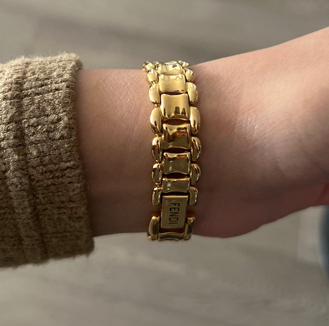 Authentic 18k Gold Fendi Orologi Watch