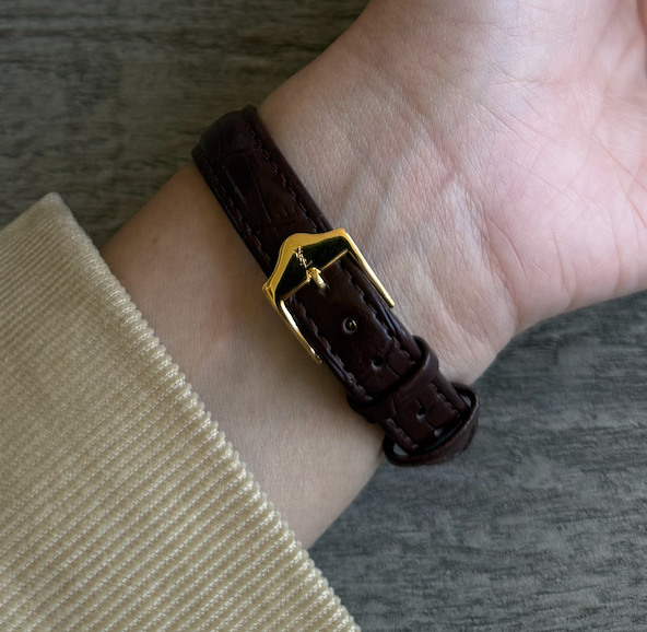 Authentic YSL Brown Leather Watch