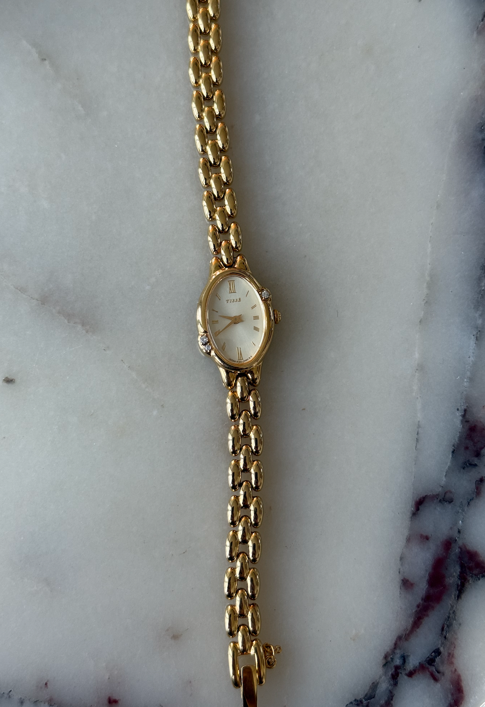 RARE Dainty Seiko Tisse Watch w/ Diamonds