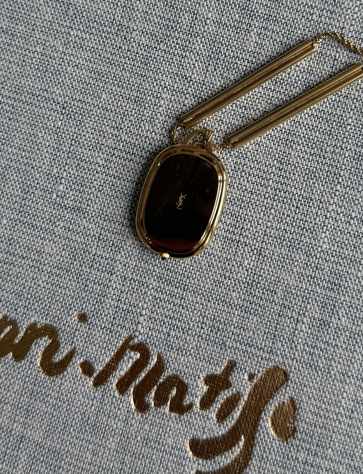 Vintage RARE YSL Watch Necklace