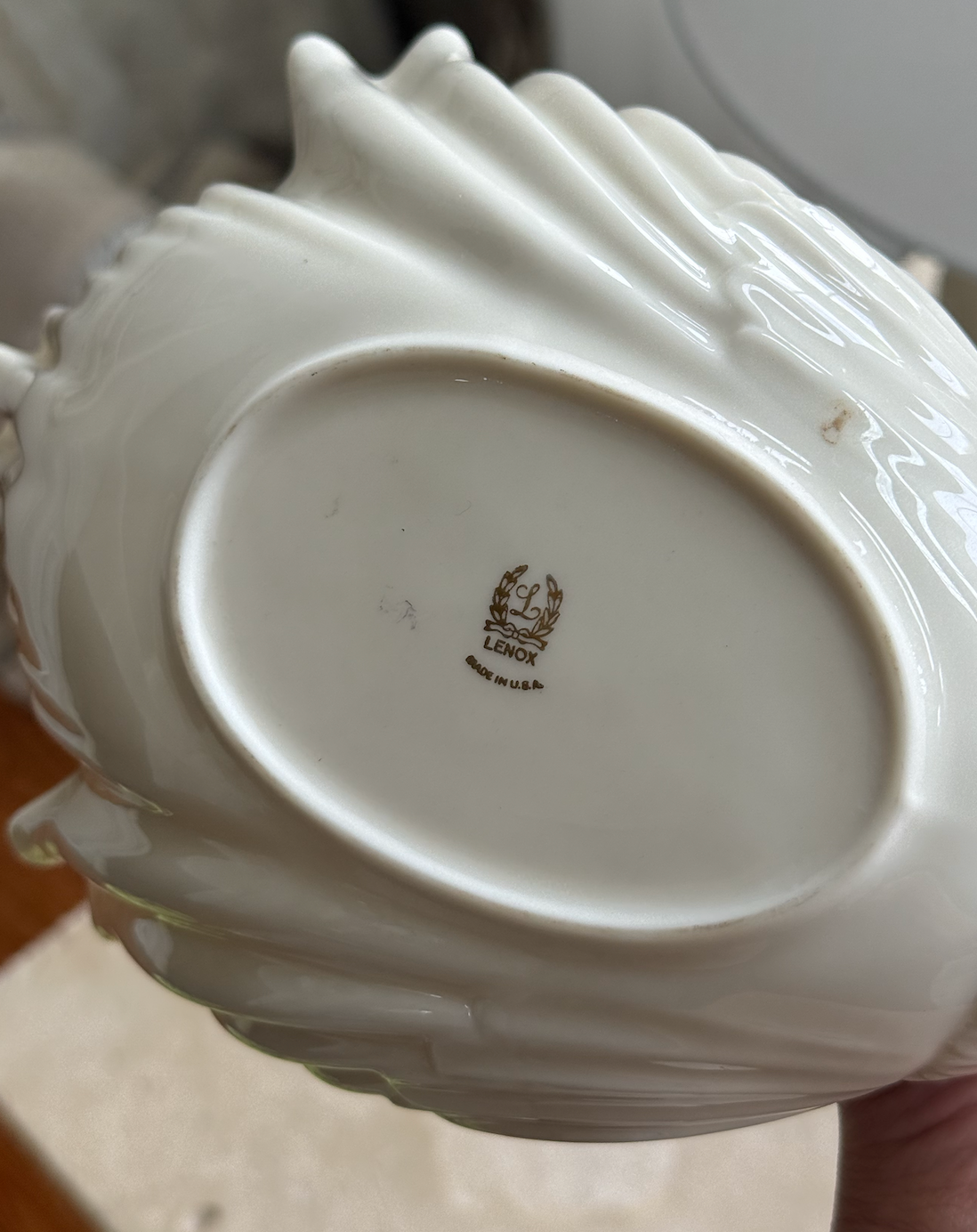 Vintage Lenox Swan Porcelain Trinket